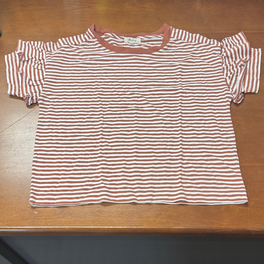 Madewell Kids Striped Tee in Red and White